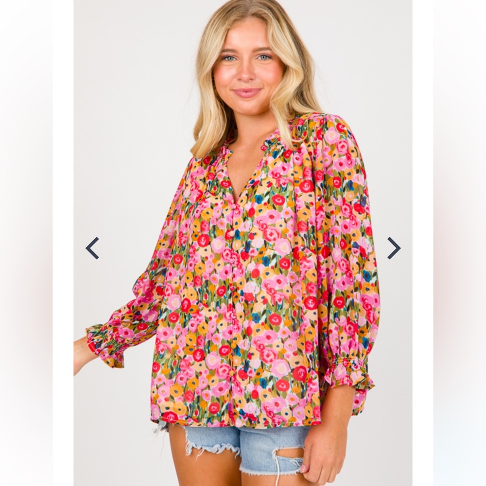 NWT Entro The Bloom Top size M - Picture 3 of 11
